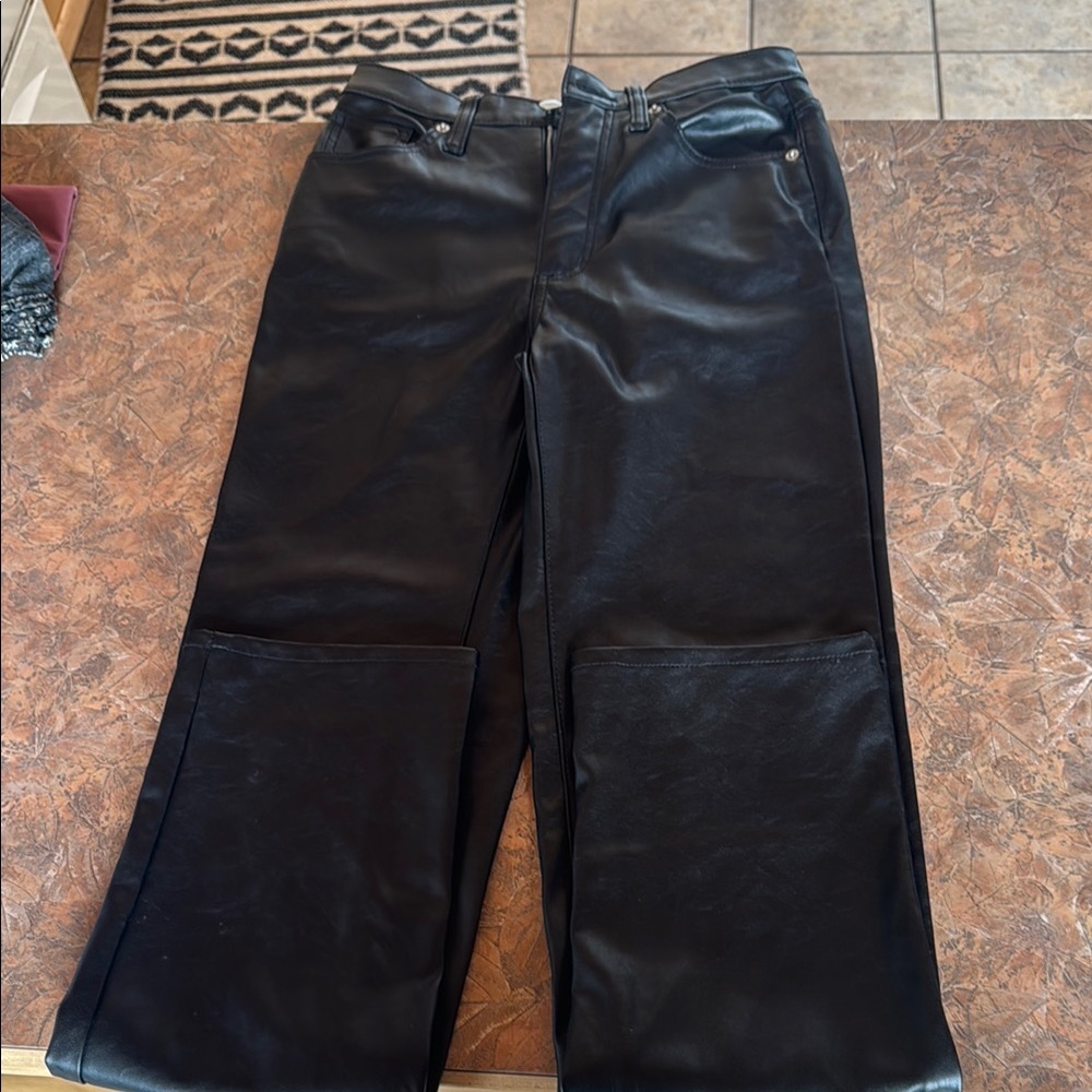 Black Leather Pants